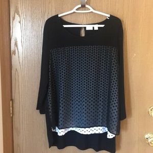 Chico’s Black Dressy Top